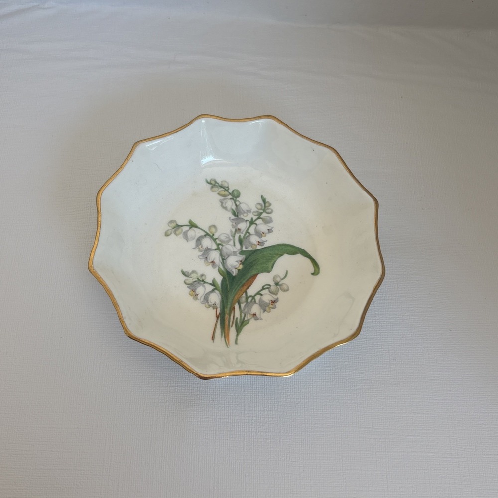 Oakley China Ltd Lily Of The Valley Trinket Dish Fine Bone China